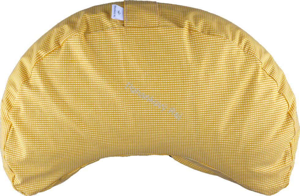 Podpůrný polštář Žlutobílý 43 x 21 x 12 cm