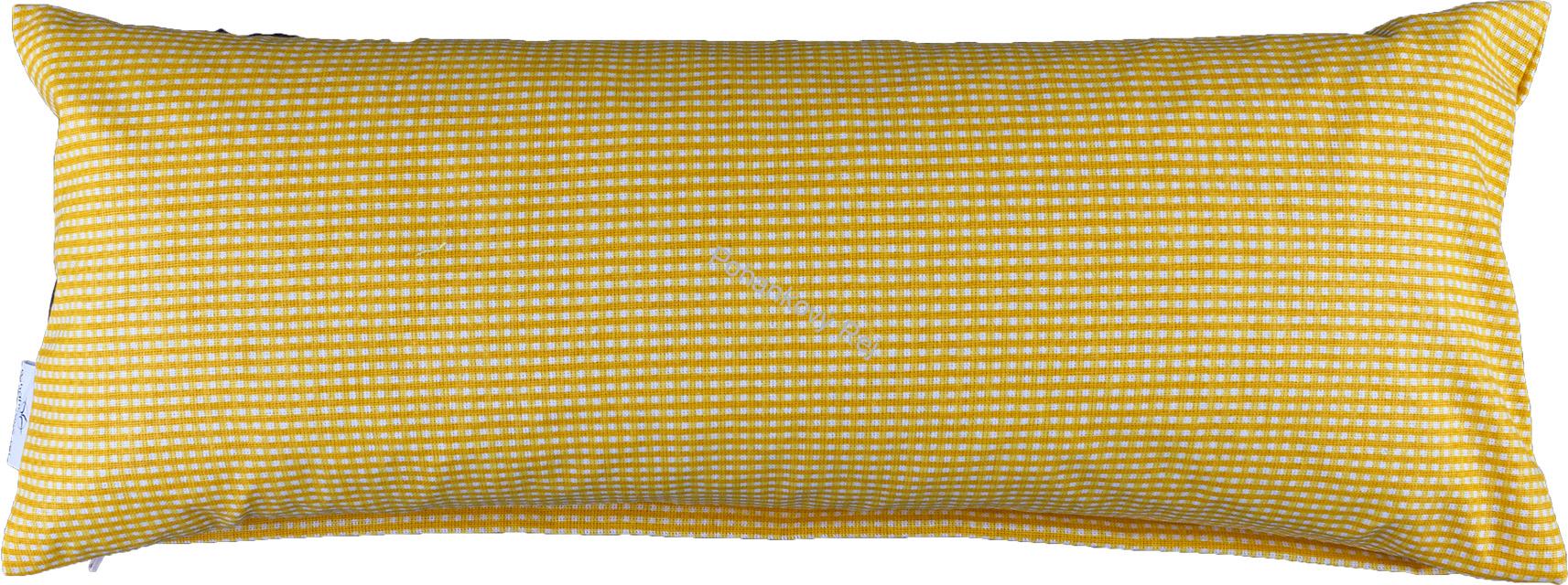 Polštář Žlutobílý 14 x 37 cm