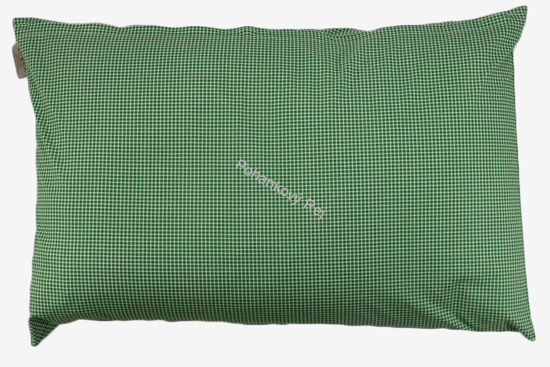 Polštář Zelené kostičky 40 x 60 cm
